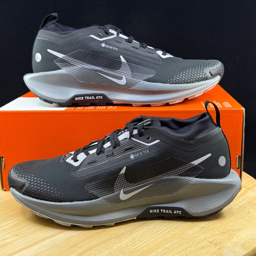 Nike Pegasus Trail 5 Gore-tex Black Wolf Grey Size 6 Womens's FQ0912 001